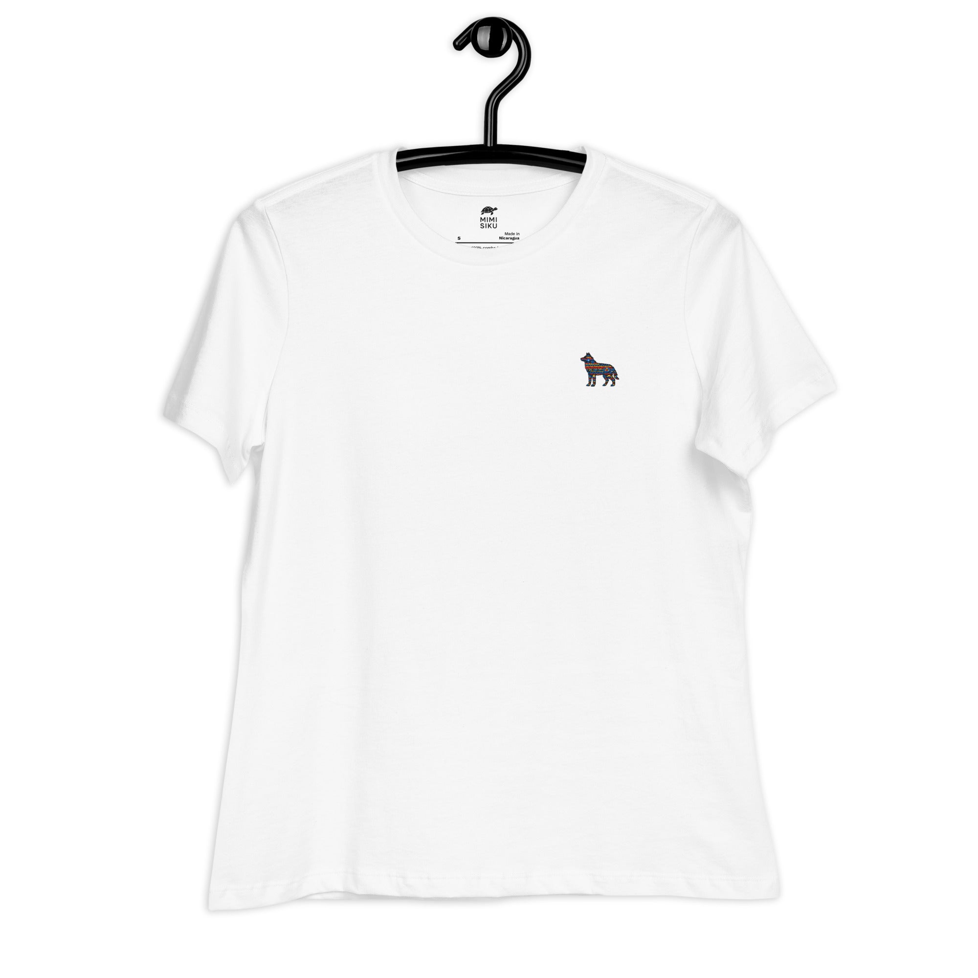 Wolf T-shirt premium en coton pour Femme